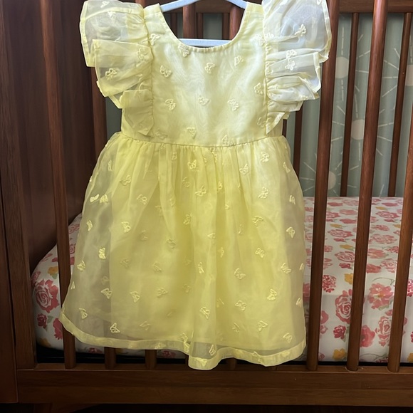 Yellow butterfly flutter dress by Nordstrom - Picture 2 of 6
